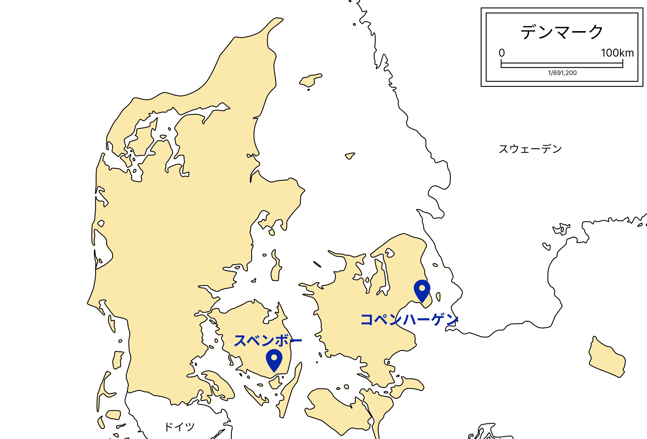 デンマーク 地図